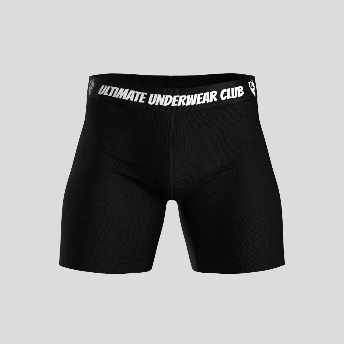 Black Bamboo Boxer Brief Underwear for Men 