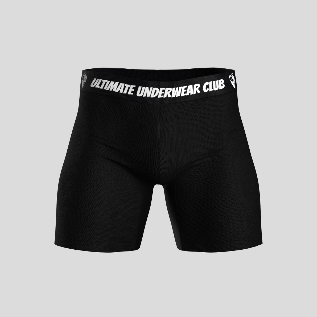 Black Bamboo Boxer Brief Underwear for Men