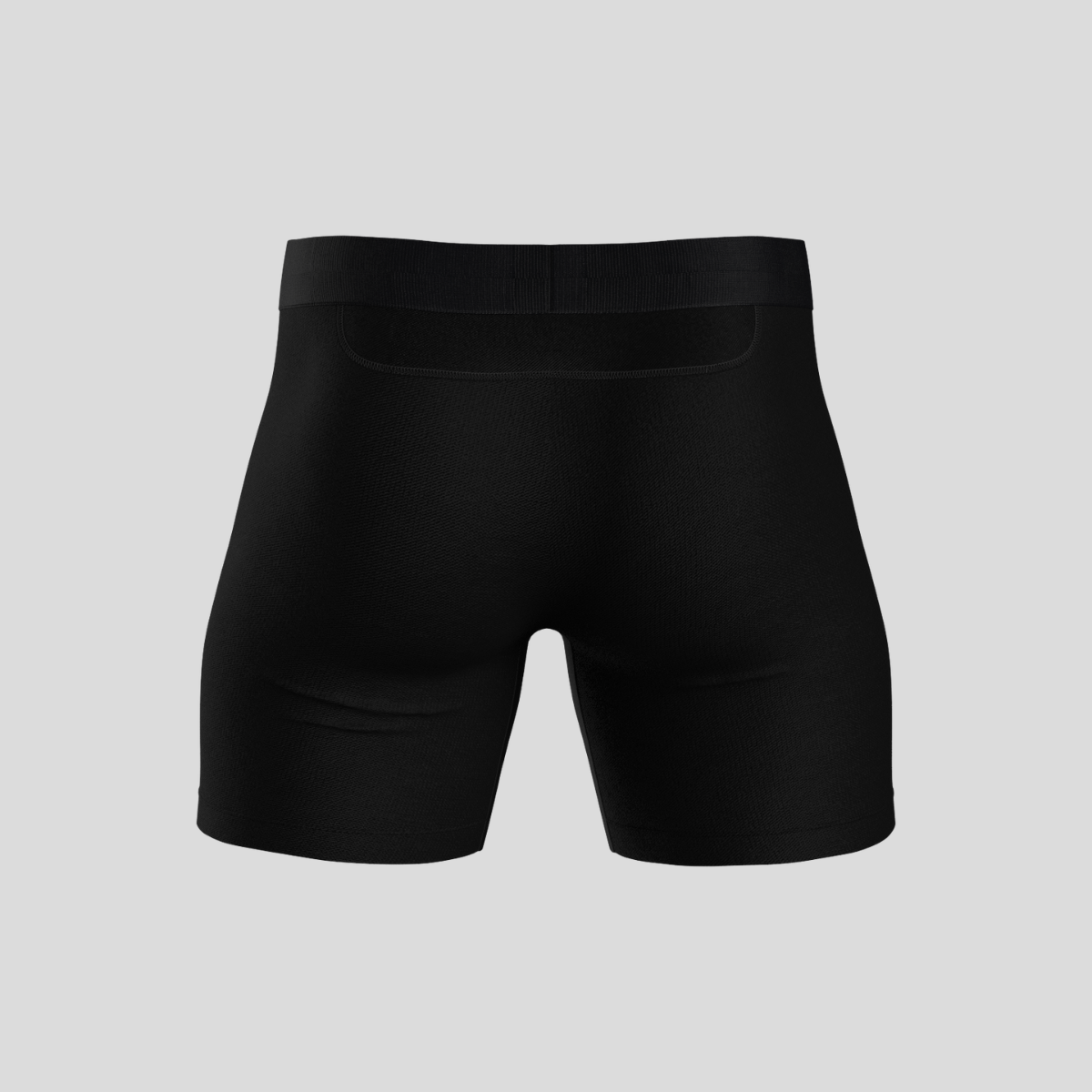 Black Bamboo Boxer Brief Underwear for Men