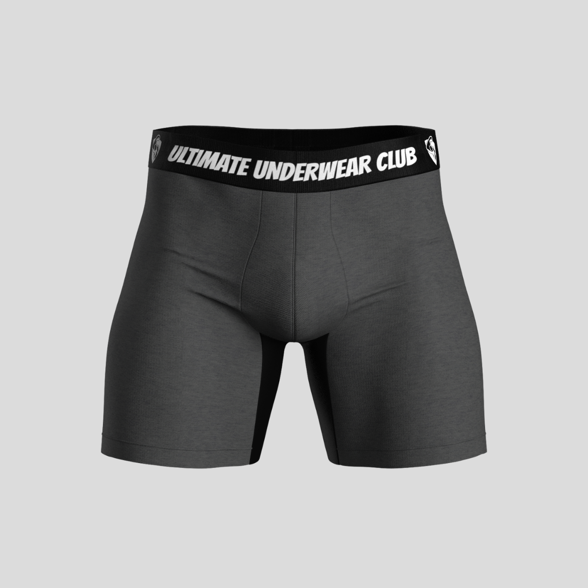 Grey Bamboo Boxer Brief Underwear for Men