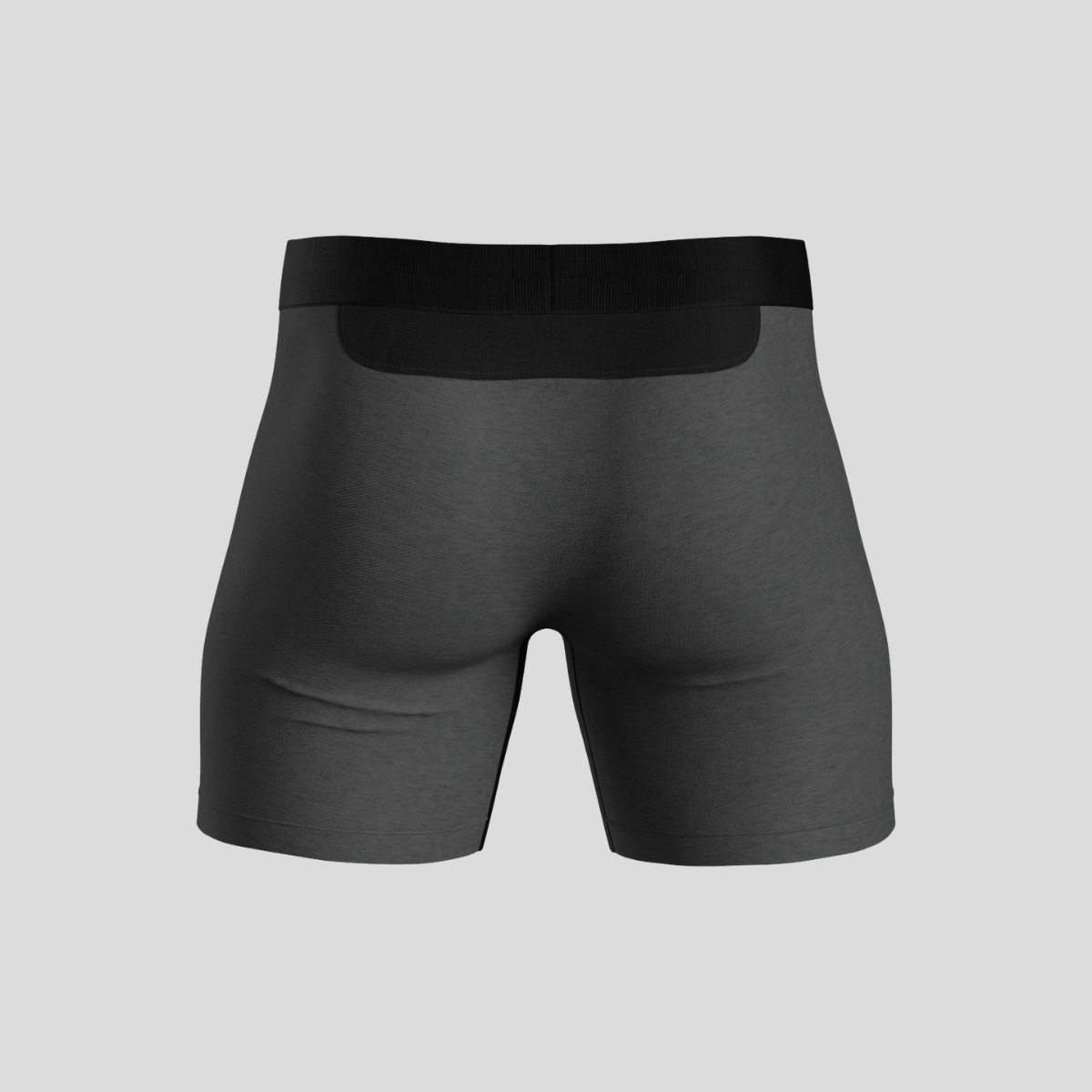 Grey Bamboo Boxer Brief Underwear for Men