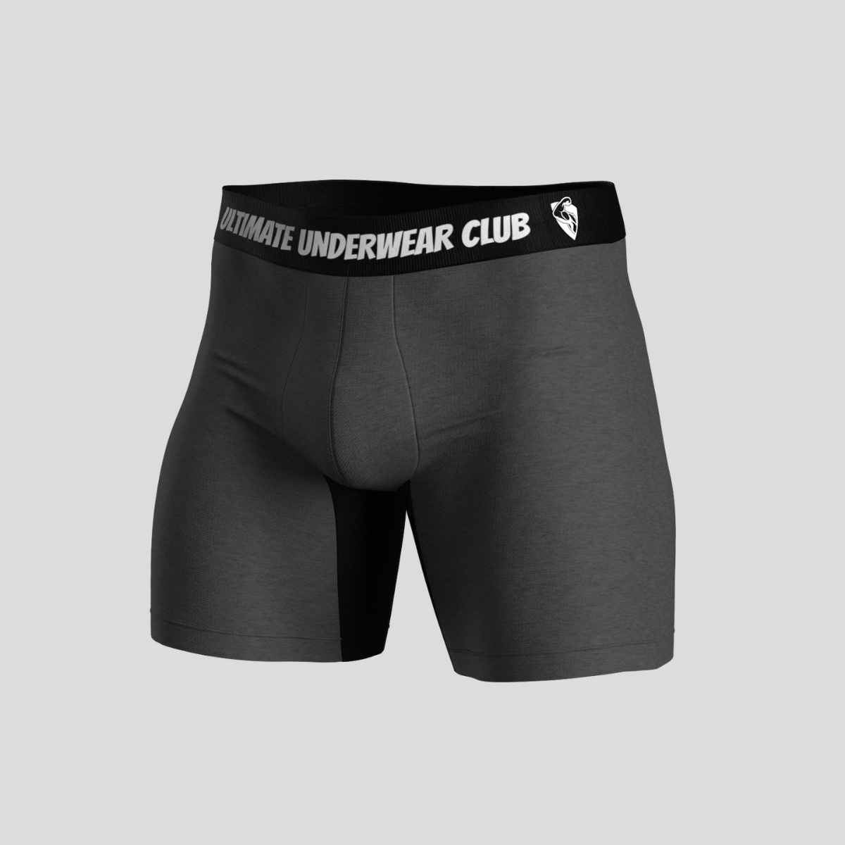 Grey Bamboo Boxer Brief Underwear for Men