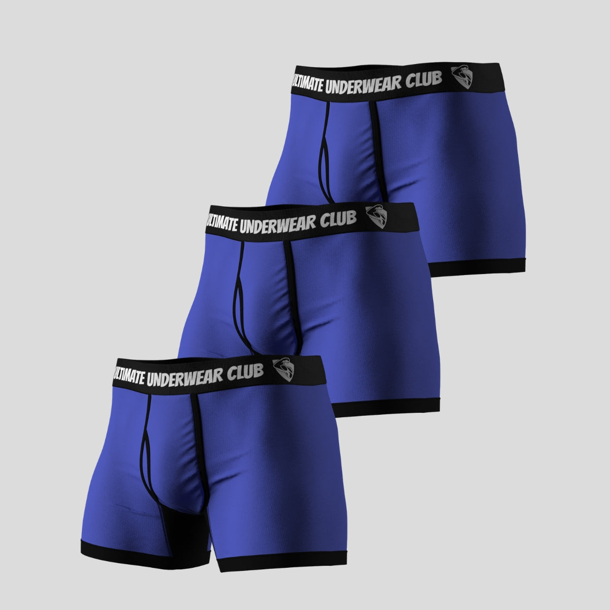 3 Pack of Ultimate Underwear 2.0 "Signature Blue" Men's Trunks - Comfortable, breathable, and stylish. Perfect fit for everyday wear.