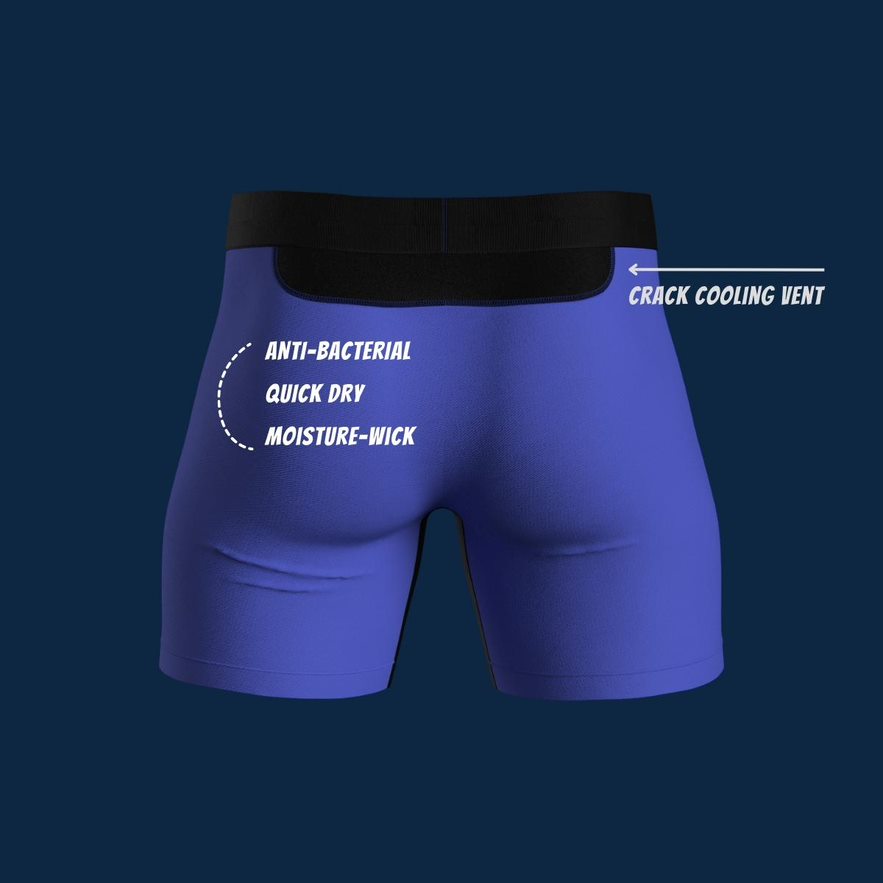 STEP ONE | Mens Bamboo Boxer Brief (Longer) | Anti Chafe, Moisture Wicking  Under