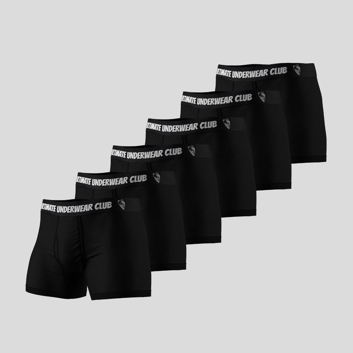 6 Pack of Ultimate Underwear 2.0 "Onyx Black" Men's Trunks - Comfortable, breathable, and stylish. Perfect fit for everyday wear.