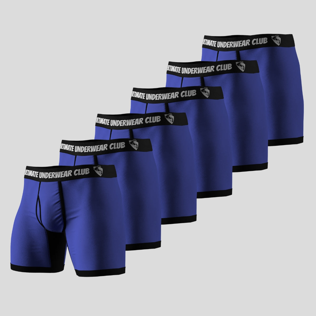 6 Pack of Ultimate Underwear 2.0 "Signature Blue" Men's Boxer Briefs - Comfortable, breathable, and stylish. Perfect fit for everyday wear.