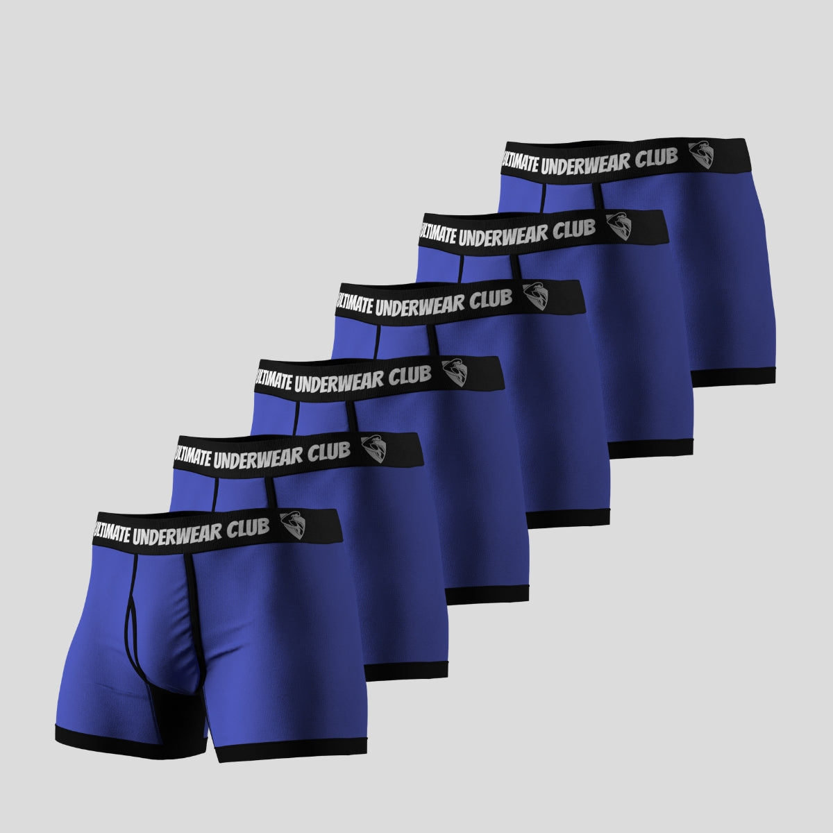 6 Pack of Ultimate Underwear 2.0 "Signature Blue" Men's Trunks - Comfortable, breathable, and stylish. Perfect fit for everyday wear.