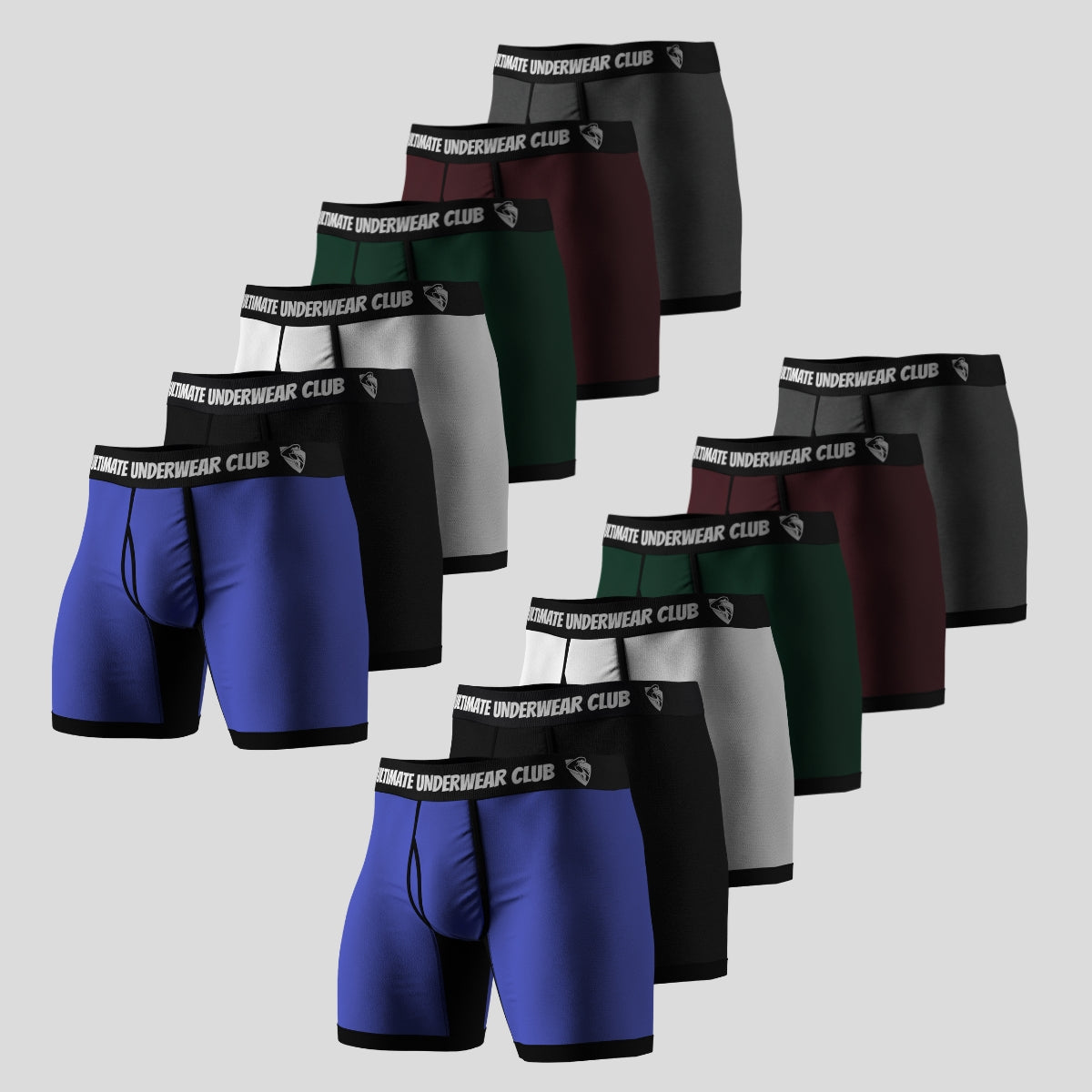 12 Pack of Ultimate Underwear 2.0  "Multi-Colour Pack" Men's Boxer Briefs - Comfortable, breathable, and stylish. Perfect fit for everyday wear.