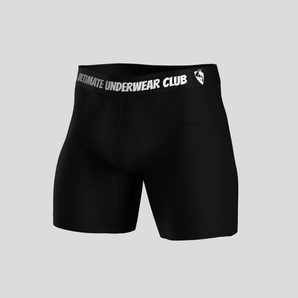 Black Bamboo Boxer Brief Underwear for Men