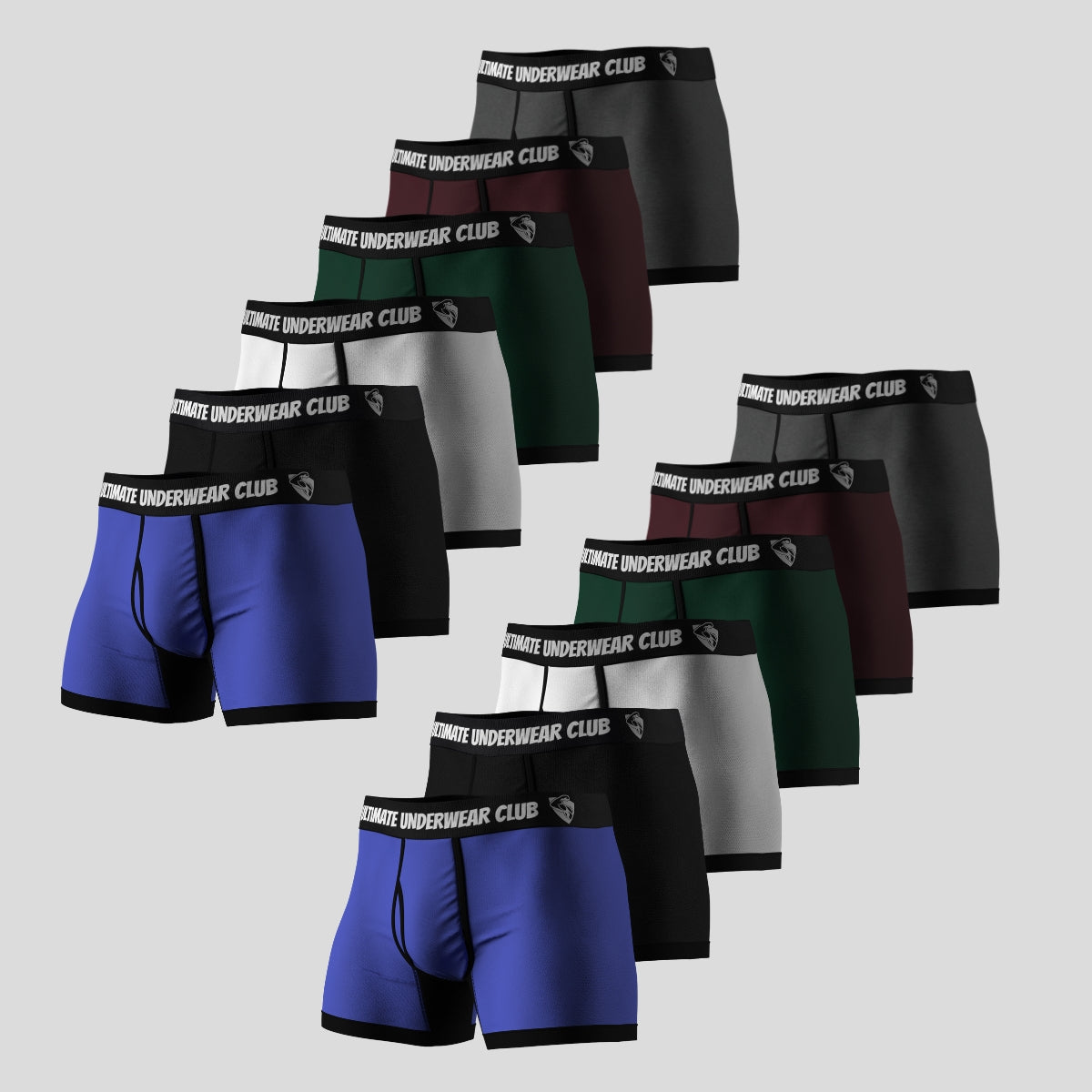 12 Pack of Ultimate Underwear 2.0 "Multi-Colour Pack" Men's Trunks - Comfortable, breathable, and stylish. Perfect fit for everyday wear.